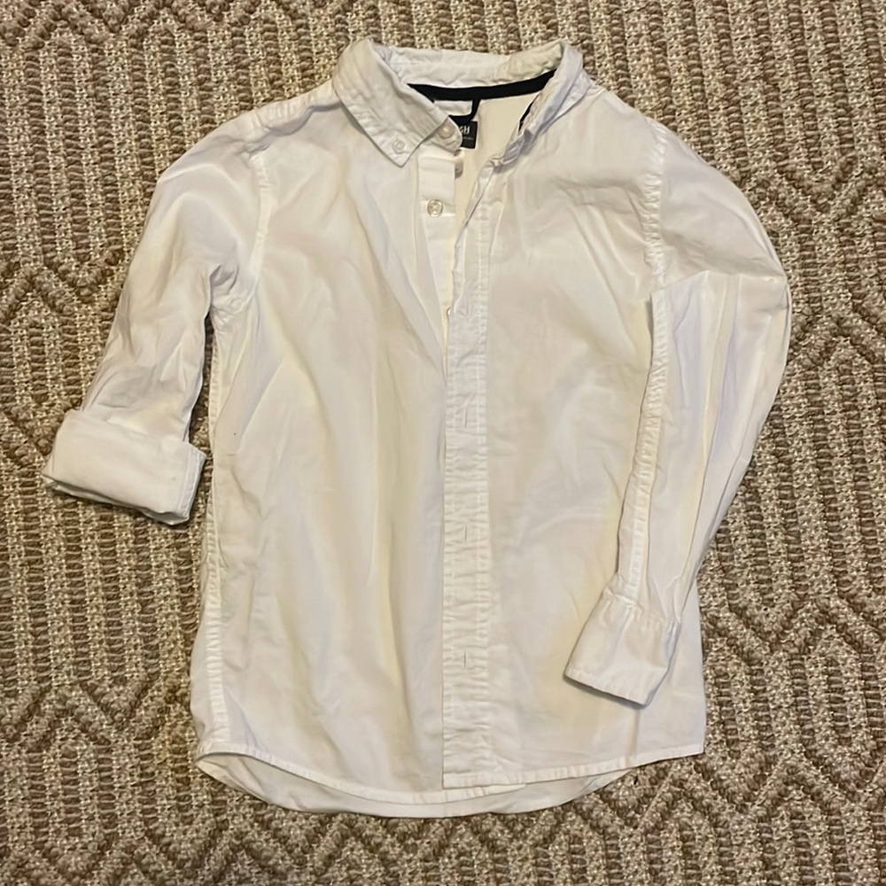 Classic white button down boys Oshkosh shirt size 8